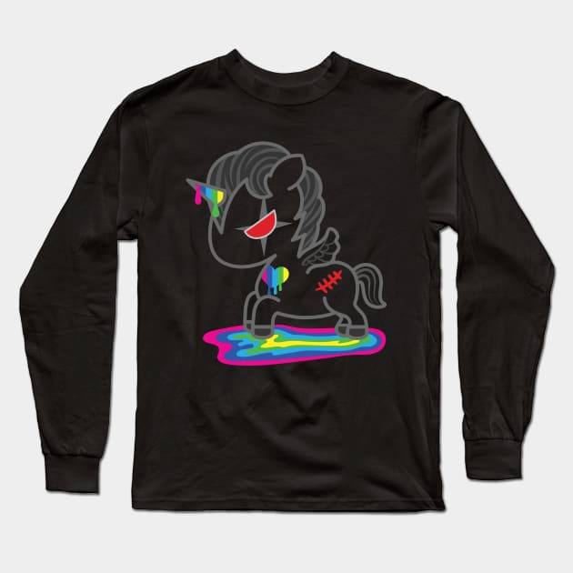 Unicorn Slayer Long Sleeve T-Shirt by MJ Hsu